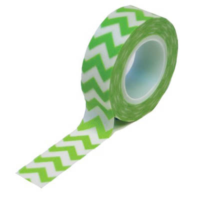 Green Chevron Trendy/Washi Tape - Queen & Co image 0