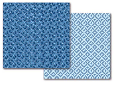 Boy Paisley/Boy Maze Double-Sided Paper - Queen & Company image 0