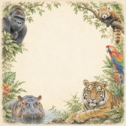 Zoo Memories Paper (SAN DIEGO DOES NOT APPEAR IN TITLE) - Scrapbook Customs