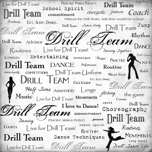 Drill Team Paper - Scrapbook Customs
