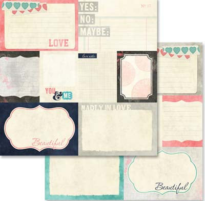 Love You Madly/Bits & Pieces Double-Sided Paper - Glitz image 0