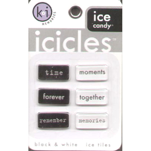 Icicles/Black & White Ice Tiles - Ki Memories image 0