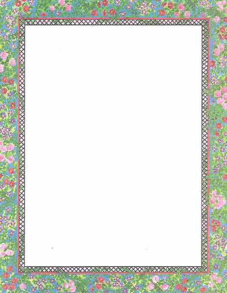 Floral Trellis 8 1/2 x 11 Paper - Sonburn image 0