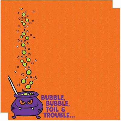 Bubble, Bubble Toil & Trouble Double-Sided Paper - Reminisce image 0
