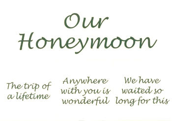 Our Honeymoon Stickers / Elegant Scrapbooks image 0
