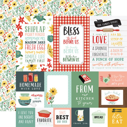 Multi Journaling Cards Paper/Sunflower Market - Carta Bella