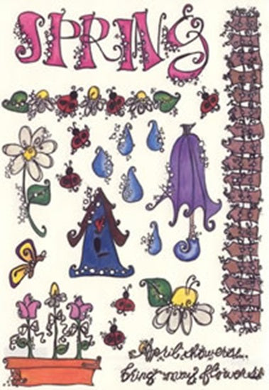 Spring Sticker Large - Heidi Grace