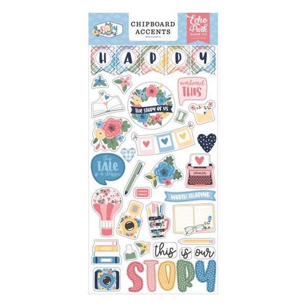Our Story Matters Chipboard Accents - Echo Park