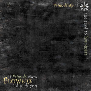 Lazy Daisy Words B Paper - Carolees Creation image 0