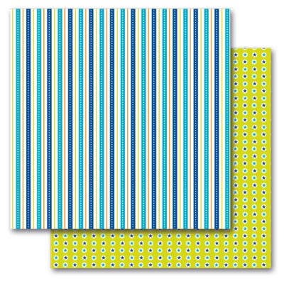 Summer Stripes/Summer Star Circles Double-Sided Cardstock Paper - Queen & Co image 0