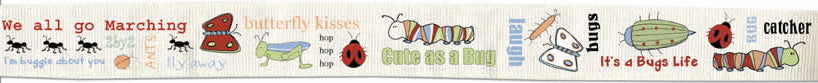 Bugsy Words Ribbon - Carolees Creations/Adornit image 0