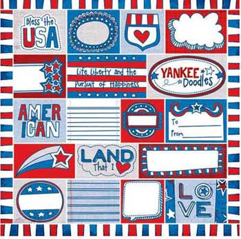 Yankee Doodles Tag Doodles Cardstock Paper - We R Memory Keepers image 0