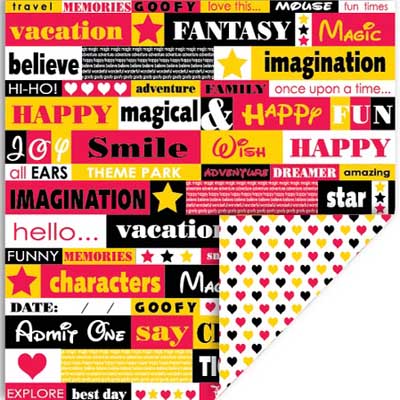 Magic Phrases/Hearts Double-Sided Cardstock Paper - Queen & Co image 0