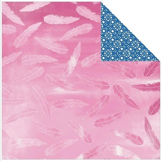 Feathers Paper/Wildflower - Carta Bella image 0