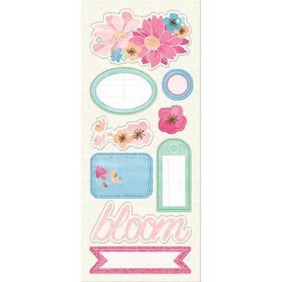 May Flowers Chipboard Stickers /Garden Party Collection / Imaginisce image 0