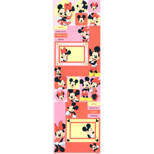 Mickey & Minnie Cardstock Sticker, SandyLion image 0