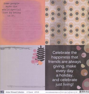 U R Special/Pass Me a Note Double-Sided Cardstock Paper/Amber Winward Collection, Scraptique image 0