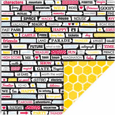 Magic Words/Magic Honeycomb Double-Sided Cardstock Paper - Queen & Co image 0