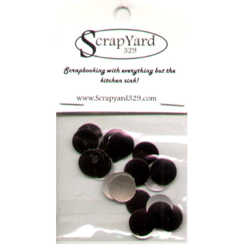 Black Metal Circle Embellishments (Large) / Scrap Yard 329 image 0