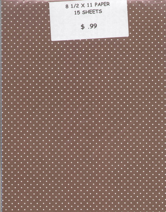 Dots 8 1/2 x 11 Grab Bag 15 Sheets