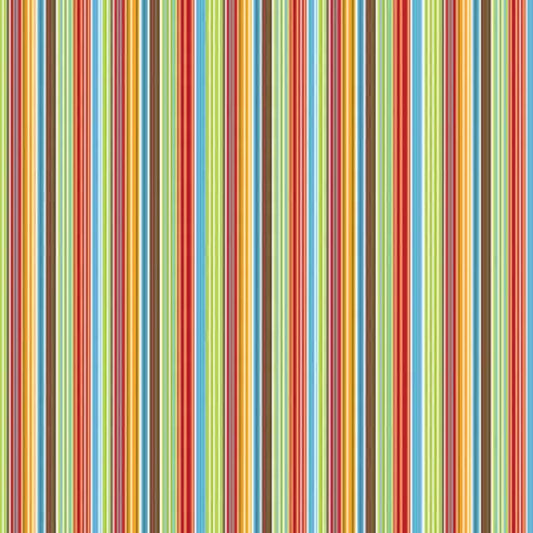 Backyard Stripes 12 x 12 Paper - Carolees Creation image 0