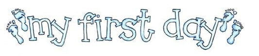 My First Day (Boy) Topper / Cock A Doodle image 0