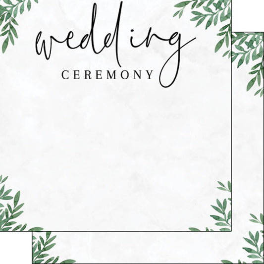 Wedding Ceremony Paper - Scrapbook Customs image 0