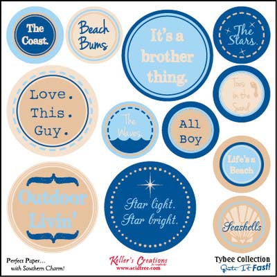 Tybee 6x6  Quote it Fast! Card / Keller Creations image 0