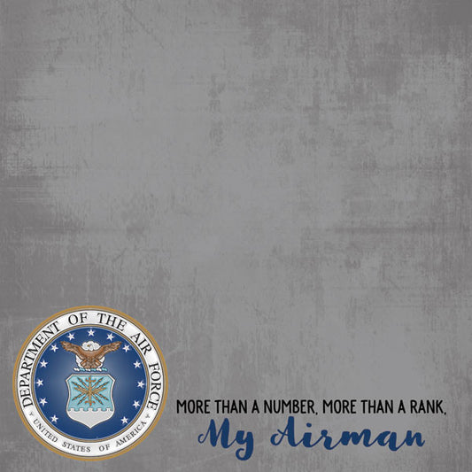 My Airman/Air Force Paper - Scrapbook Customs image 0