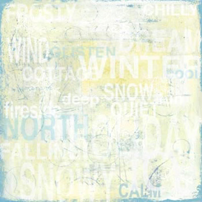 Winter Words Paper, SandyLion image 0