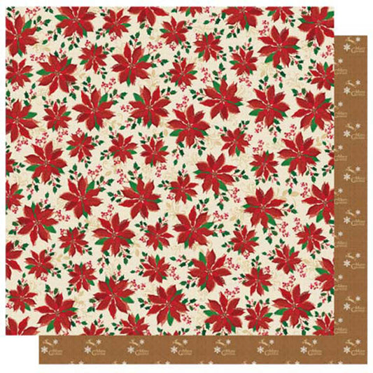Poinsettia Glitter Paper - Best Creation image 0