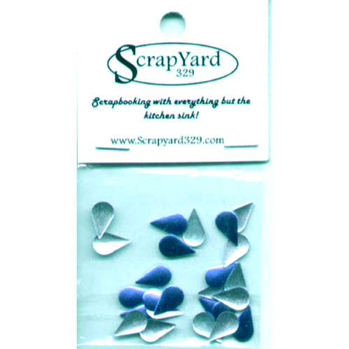 Blue Teardrop Metal Embellishments / Scrap Yard 329 image 0