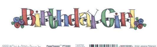 Birthday Girl Topper / Cock A Doodle image 0