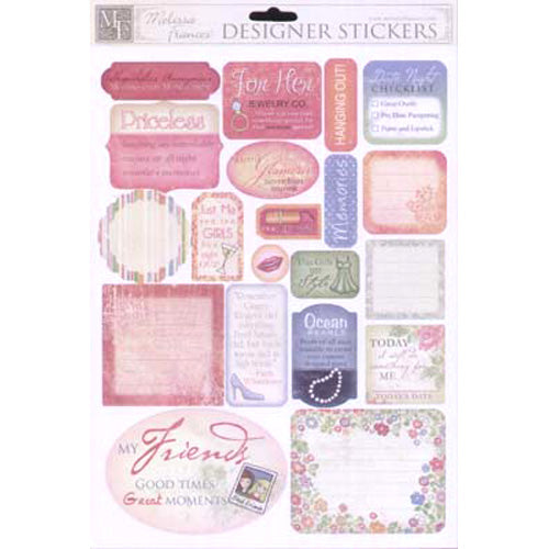 Girl Stuff Designer Sticker Sheet by Melissa Fances image 0