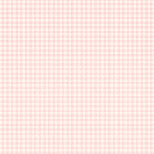Baby Girl Footprints & Gingham Paper - Scrapbook Customs