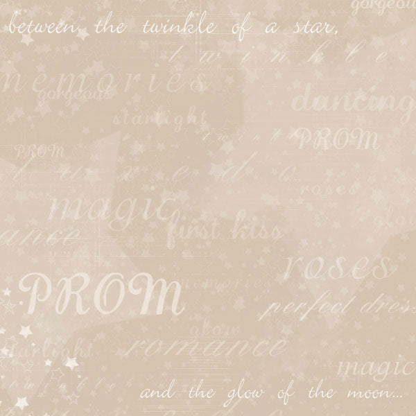 Prom Words Paper - Scrapbook Customs