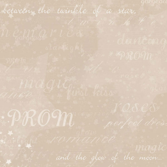 Prom Words Paper - Scrapbook Customs