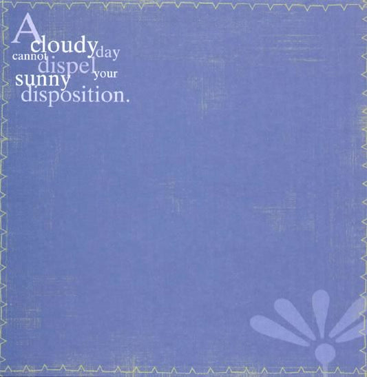Sunny Dispostion Paper - Carolees Creation image 0