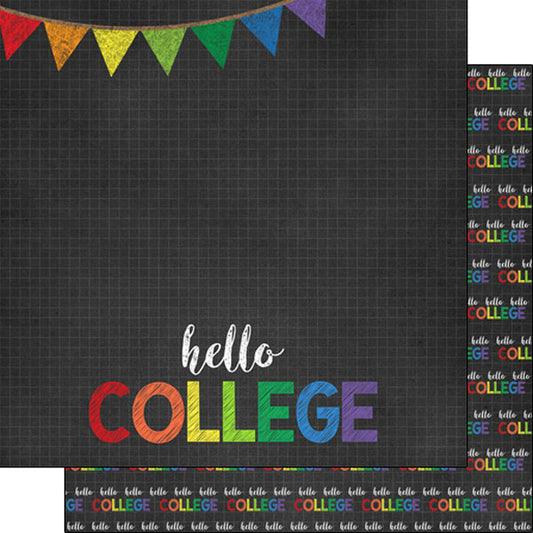 Hello College Grade Paper - Scraobook Customs