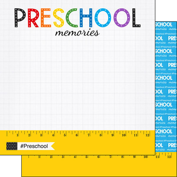 Preschool Ruler Paper - Scrapbook Customs