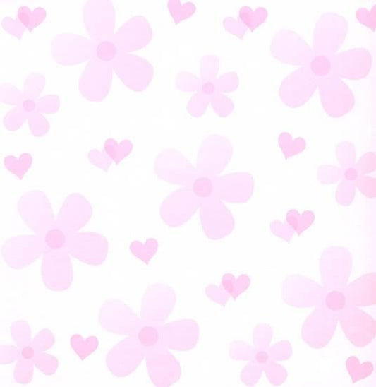 Pink Princess Hearts Paper, SandyLion image 0