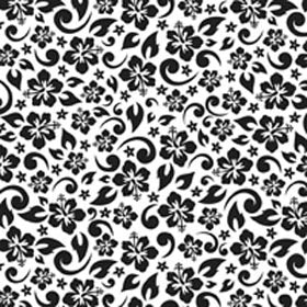 Tropic Flowers-Black and White Paper - Boxer Scrapbook Prod. image 0