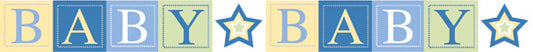 Baby Boy Block Ribbon - Carolees Creations/Adonrit image 0