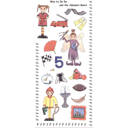Miss La De Da Letter F Sticker by Tie Me To The Moon image 0