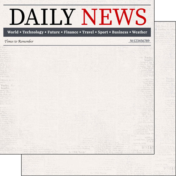 Daily News Times to Remember Paper -  Scrapbook Customs image 0