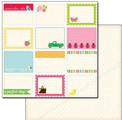 12 x 12 Country Drive Journal Cards - Echo Park image 0