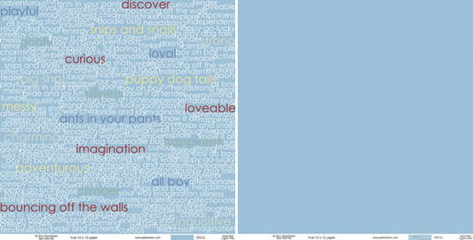 All Boy Word/Solid Paper - Pebbles Inc. image 0