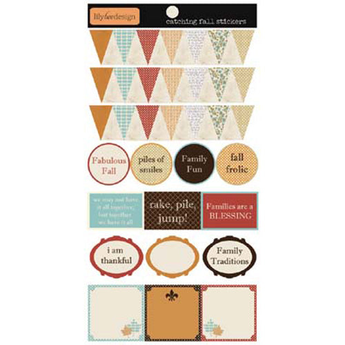 Catching Fall  - Lily Bee Designs Cardstock Stickers image 0