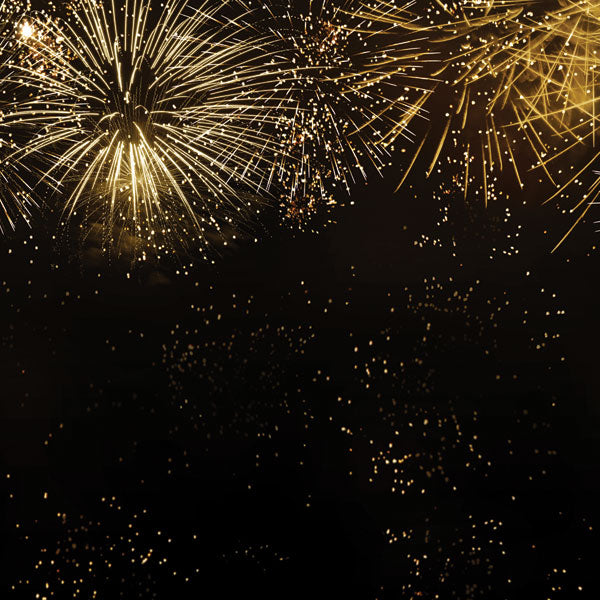 New Year Gold Fireworks Paper - Scrapbook Customs image 1
