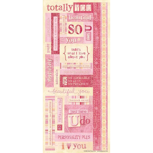 Kelly Panacci Totally You Words &amp; Borders Sticker - Sandylion image 0